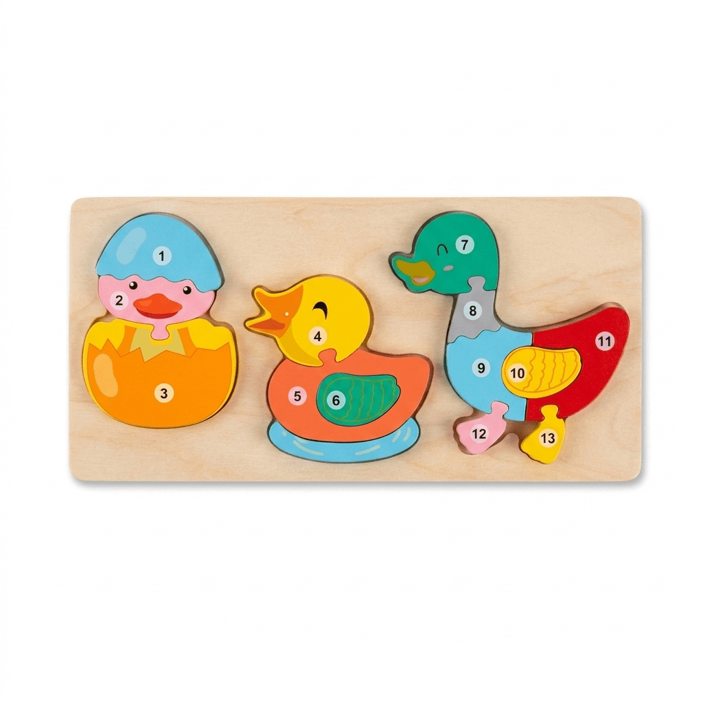 animal life cycle wooden jigsaw puzzle with numbers (pack of 2) | (2+ years) animal life cycle wooden jigsaw puzzle with numbers (pack of 2) | (2+ years)